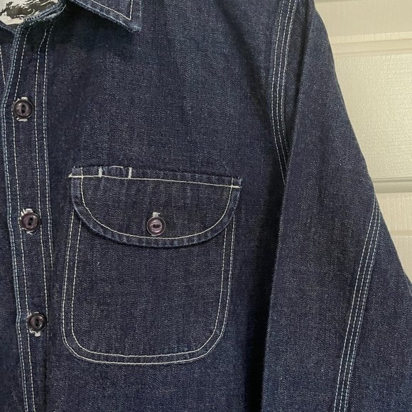 Rogue Territory Selvedge Denim Workshirt S-M - Picture 11 of 13